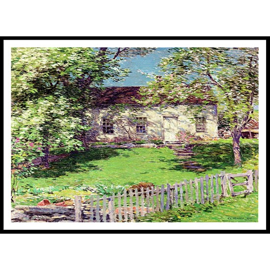 The Little White House 1919, A New Print Of A Willard Leroy Metcalf