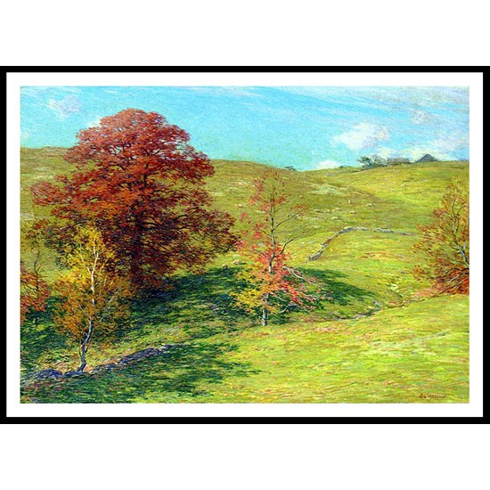 The Red Oak (No.2) 1911, A New Print Of A Willard Leroy Metcalf