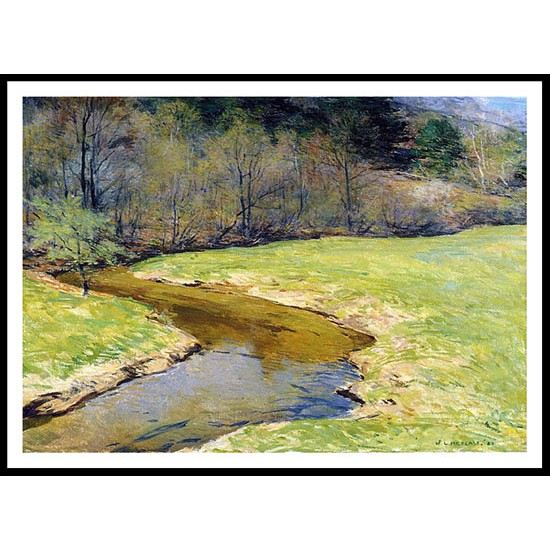 The Sunny Brook Chester Vermont 1923, A New Print Of A Willard Leroy Metcalf