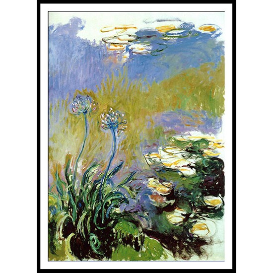 Agapanthus 1914 17, A New Print Of a Painting By Adolphe Monet