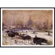 Amsterdam in the Snow 1874, A New Print Of a Painting By Adolphe Monet