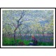 An Orchard in Spring 1886, A New Print Of a Painting By Adolphe Monet