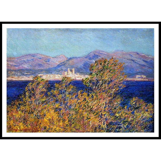 Antibes Seen from the Cape Mistral Wind 1888, A New Print Of a Painting By Adolphe Monet