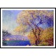 Antibes Seen from the Salis Gardens 01 1888, A New Print Of a Painting By Adolphe Monet