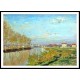 Argenteuil The Seine 1872, A New Print Of a Painting By Adolphe Monet