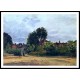 Argenteuil the Hospice 1872, A New Print Of a Painting By Adolphe Monet