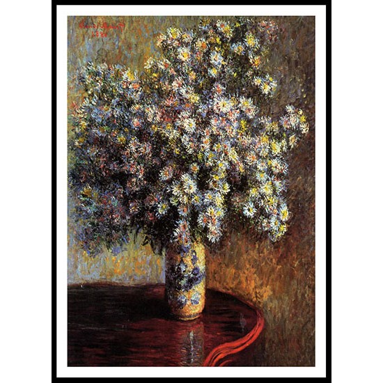 Asters 1880, A New Print Of a Painting By Adolphe Monet