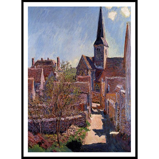 Bennecourt 1885, A New Print Of a Painting By Adolphe Monet