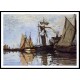 Boats in the Port of Honfleur 1866, A New Print Of a Painting By Adolphe Monet