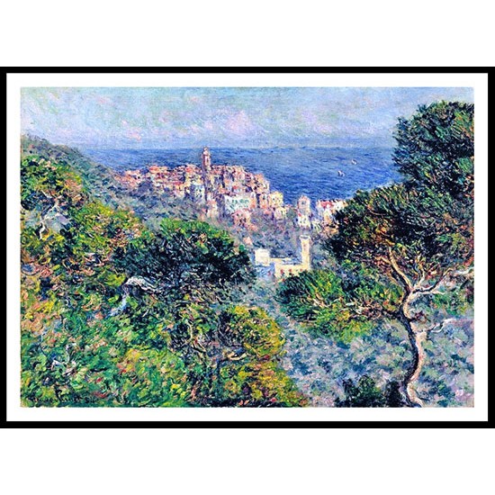 Bordighera View 1884, A New Print Of a Painting By Adolphe Monet