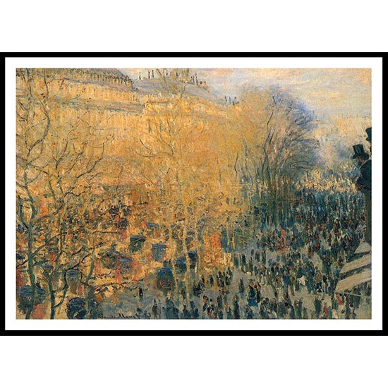 Boulevard des Capuchines 1883, A New Print Of a Painting By Adolphe Monet