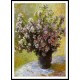 Bouquet of Mallows 1880, A New Print Of a Painting By Adolphe Monet