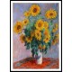 Bouquet of Sunflowers 1880y, A New Print Of a Painting By Adolphe Monet