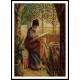 Camille Embroidering 1875, A New Print Of a Painting By Adolphe Monet