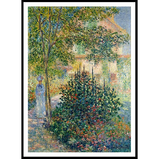 Camille Monet in the Garden at the House in Argenteuil 1876, A New Print Of a Painting By Adolphe Monet