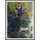 Camille and Jean Monet in the Garden at Argenteuil 1873, A New Print Of a Painting By Adolphe Monet