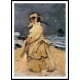 Camille on the Beach 1870 71, A New Print Of a Painting By Adolphe Monet