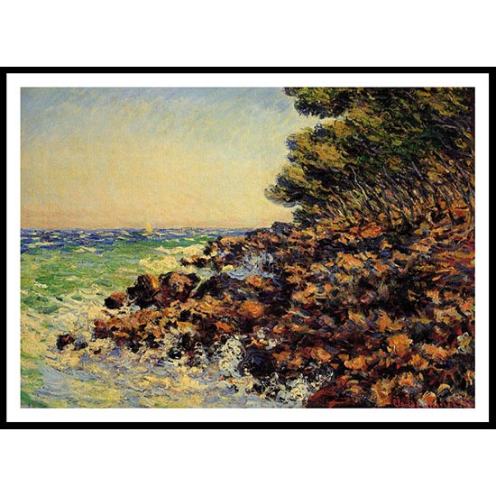 Cap Martin 1884, A New Print Of a Painting By Adolphe Monet