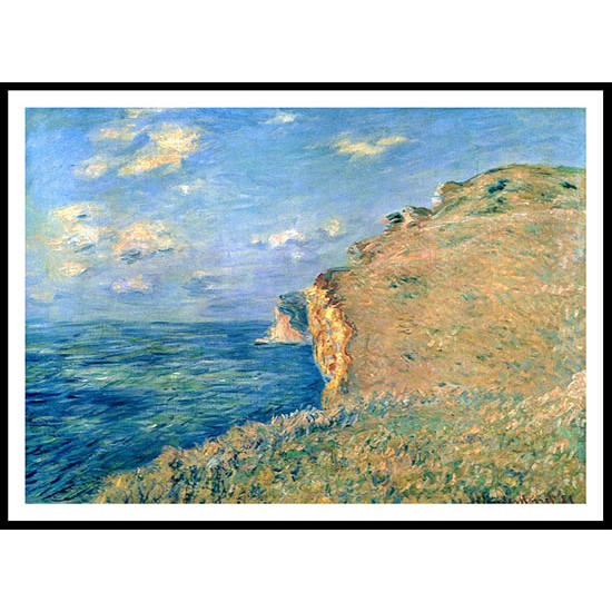 Cliff at Fecamp 1881, A New Print Of a Painting By Adolphe Monet