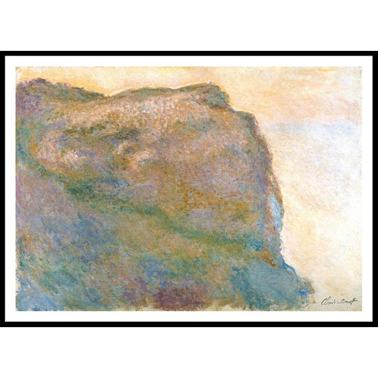 Cliff at Petit Ailly 1896, A New Print Of a Painting By Adolphe Monet