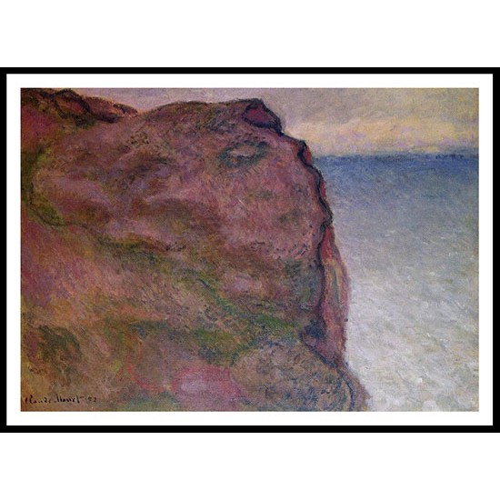 Cliff at Petit Ailly at Varengeville 1896, A New Print Of a Painting By Adolphe Monet