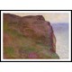 Cliff at Petit Ailly in Grey Weather 1897, A New Print Of a Painting By Adolphe Monet