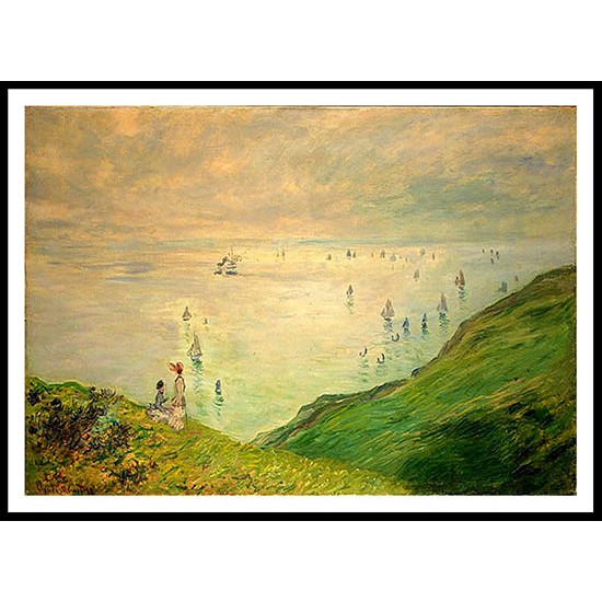 Cliffs Walk at Pourville 1882, A New Print Of a Painting By Adolphe Monet