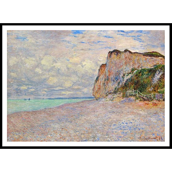 Cliffs near Dieppe 1882, A New Print Of a Painting By Adolphe Monet