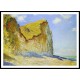 Cliffs near Pourville 1882 8, A New Print Of a Painting By Adolphe Monet