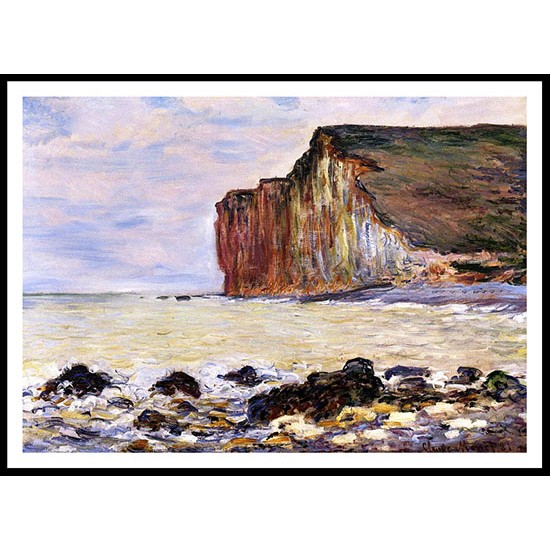 Cliffs of Les Petites Dalles 1881, A New Print Of a Painting By Adolphe Monet