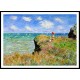 Clifftop Walk at Pourville 1882, A New Print Of a Painting By Adolphe Monet