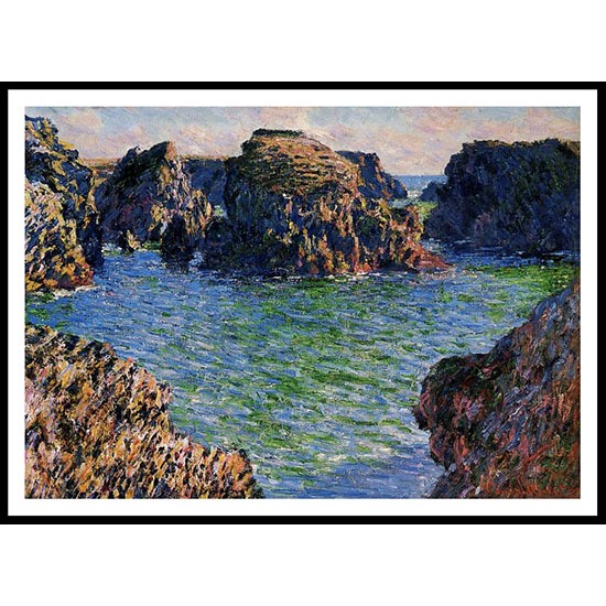 Coming into Port Goulphar Belle Ile 1886, A New Print Of a Painting By Adolphe Monet