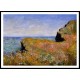 Edge of the Cliff Pourville 1882, A New Print Of a Painting By Adolphe Monet