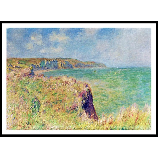 Edge of the Cliff at Pourville 1882, A New Print Of a Painting By Adolphe Monet