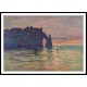 Etretat Sunset 1883, A New Print Of a Painting By Adolphe Monet