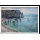 Etretat the Aval Door Fishing Boats Leaving the Harbour 1885, A New Print Of a Painting By Adolphe Monet