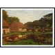 Farmyard in Normandy 1863, A New Print Of a Painting By Adolphe Monet