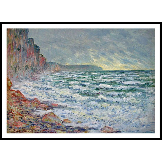 Fecamp by the Sea 1881, A New Print Of a Painting By Adolphe Monet