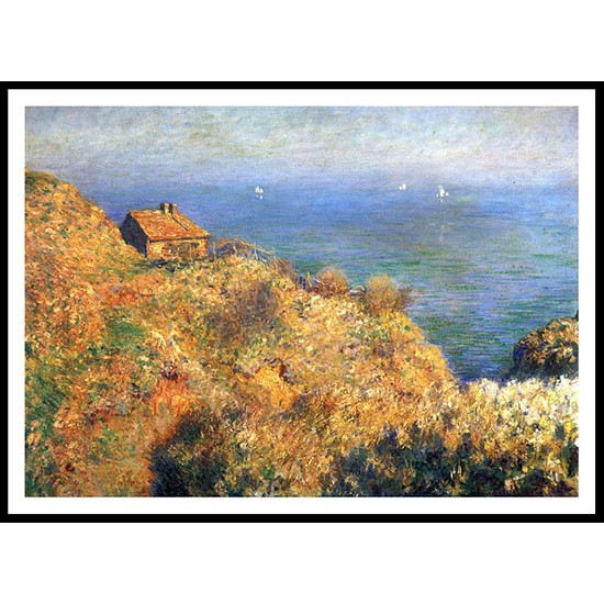 Fishermans House at Varengeville 1882, A New Print Of a Painting By Adolphe Monet