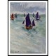 Fishing Boats off Pourville 1882, A New Print Of a Painting By Adolphe Monet