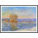 Floating Ice near Bennecourt 1893, A New Print Of a Painting By Adolphe Monet