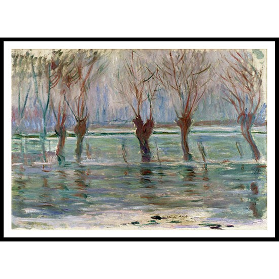 Flood Waters 1896, A New Print Of a Painting By Adolphe Monet