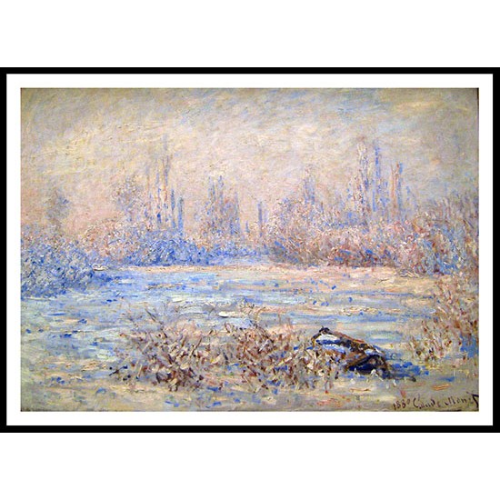 Frost near Vetheuil 1880, A New Print Of a Painting By Adolphe Monet