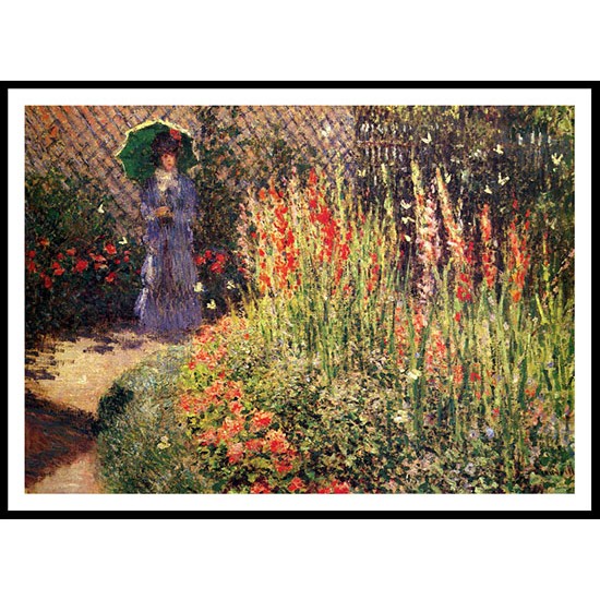 Gladioluses 1876, A New Print Of a Painting By Adolphe Monet