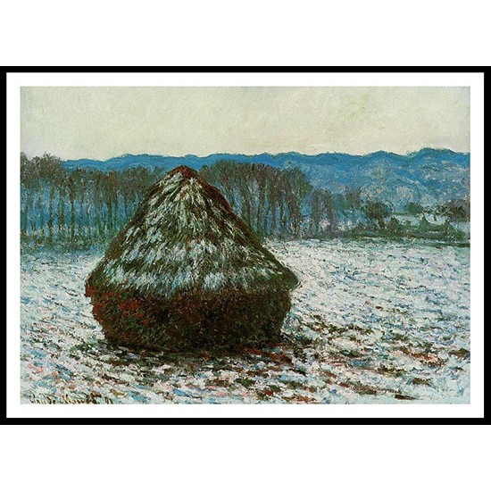 Grainstack 2 1891, A New Print Of a Painting By Adolphe Monet