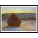 Grainstack Thaw Sunset 1891, A New Print Of a Painting By Adolphe Monet