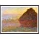 Grainstack at Sunset 1891, A New Print Of a Painting By Adolphe Monet