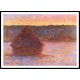 Grainstack at Sunset Winter 1890 91 1, A New Print Of a Painting By Adolphe Monet