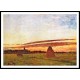 Grainstacks at Chailly at Sunrise 1865, A New Print Of a Painting By Adolphe Monet