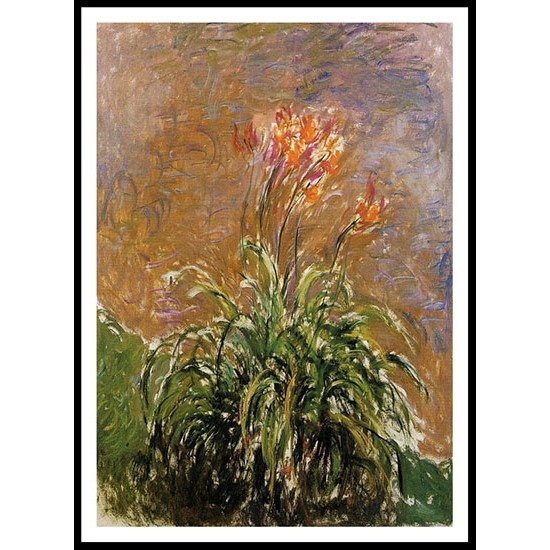 Hamerocallis 1914 17, A New Print Of a Painting By Adolphe Monet